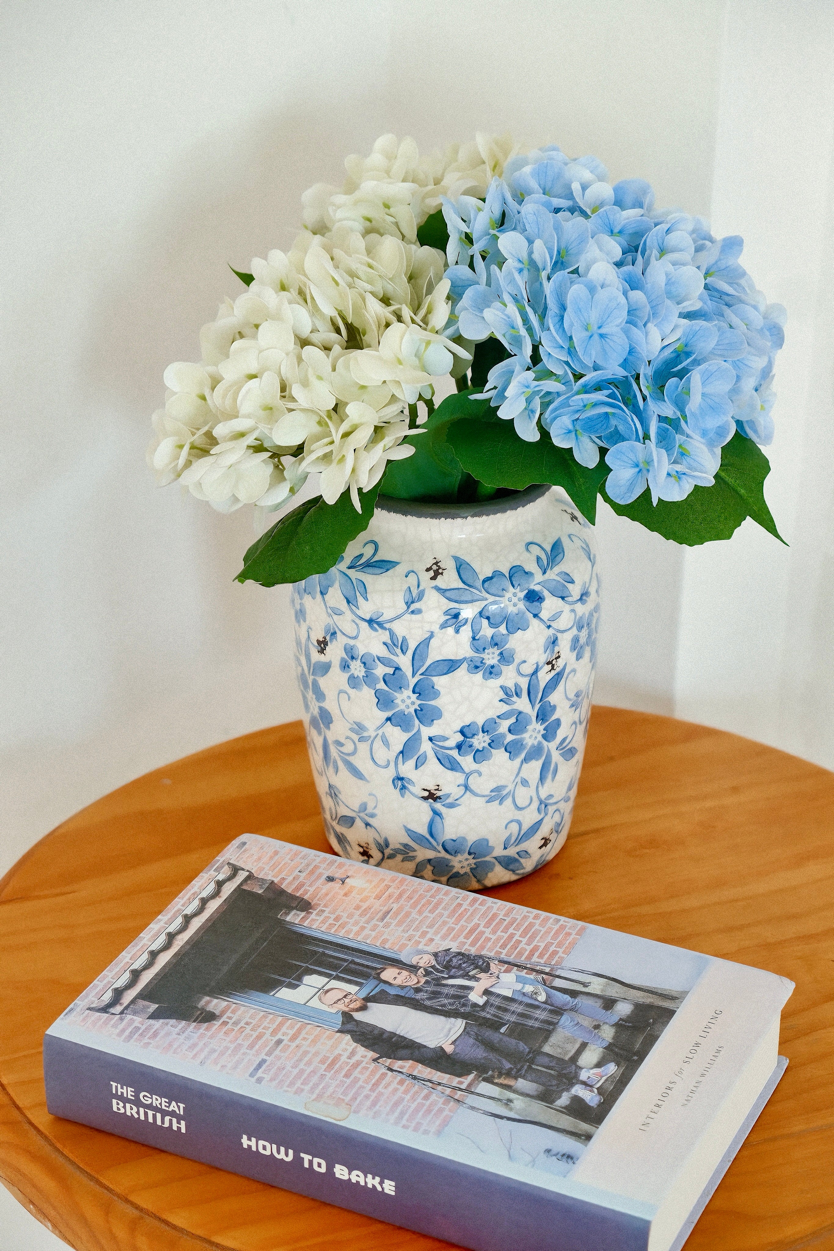 REAL TOUCH HYDRANGEA-KLEIN BLUE|53"