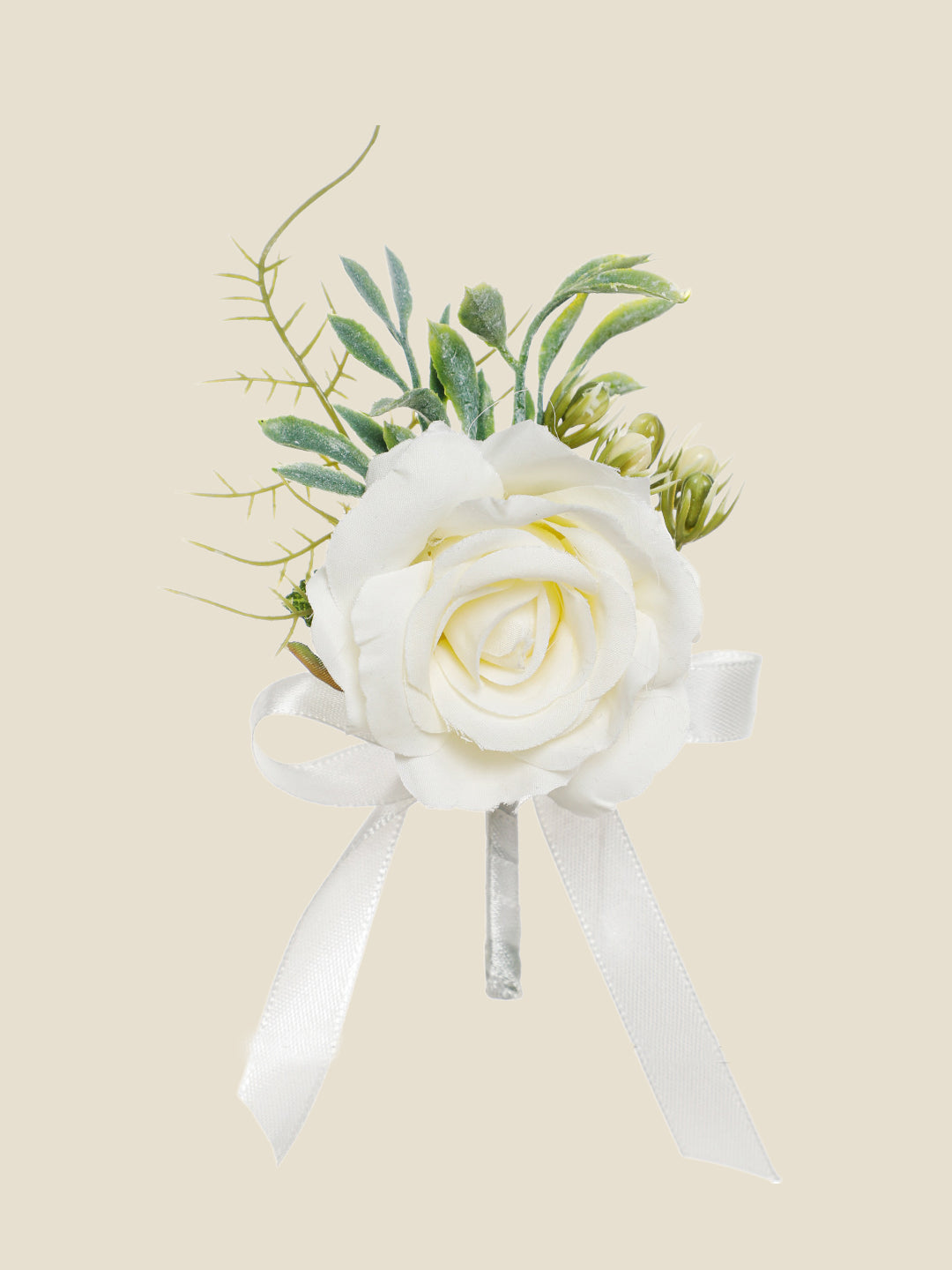 White Pearl Rose Event Wrist Corsages