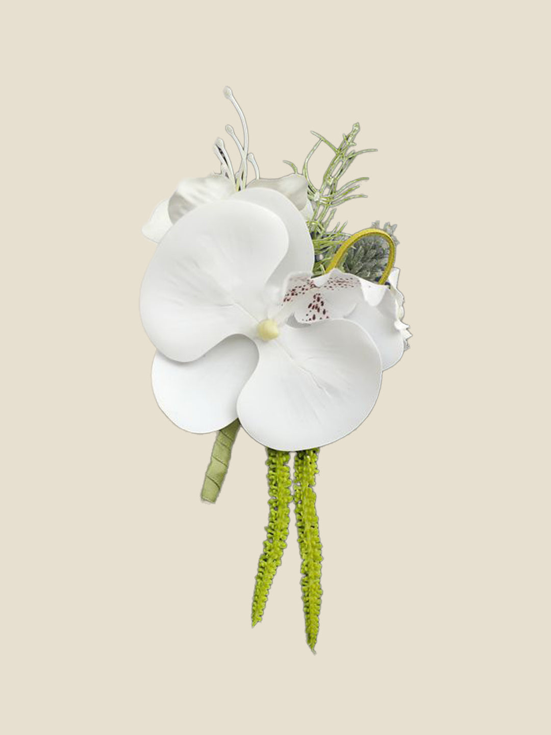 White Orchid Event Boutonnière